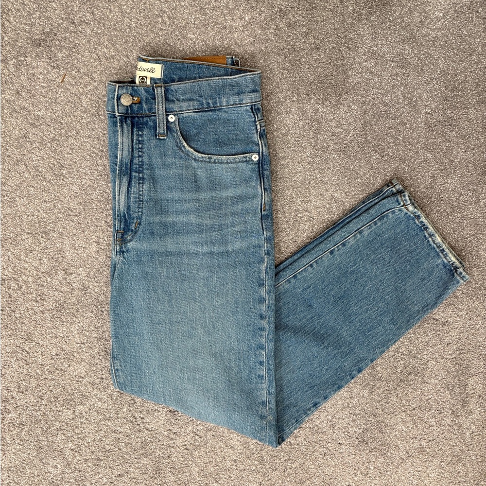 Madewell Perfect Vintage Straight Jean in Hoye Wash